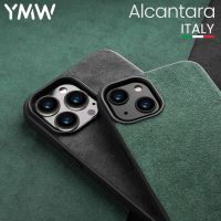 YMW ALCANTARA Case for iPhone 14 Pro Max 13 12 mini 11 Xr X Xs Max SE 8 Plus Supercar Interior Luxury Suede Leather Phone Cover