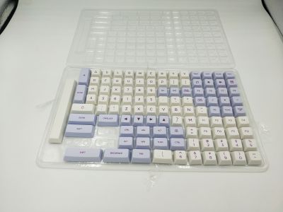 white and purple color XDAS profile keycap 108 dye sublimated FilcoDUCKIkbc MX switch mechanical keyboard keycap