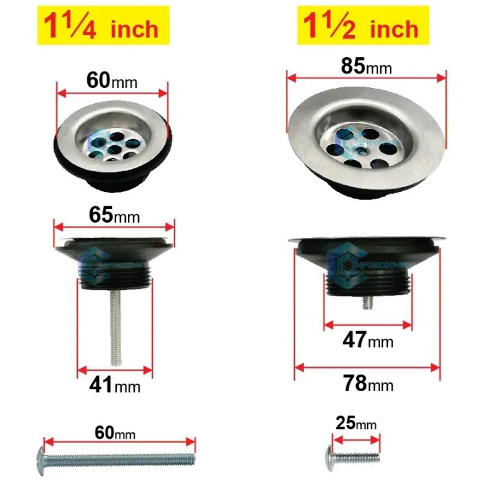 bathroom sink 1 1 4 to 1 1 2