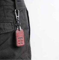 ■ Car Geunine Leather Key Wallet Cover Case Keychain Pocket For Honda CRV CR-V URV UR-V AVANCIER 2018 2017 Car-Styling