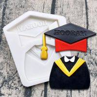 Graduation Mortarboard Academic Dress Silicone Sugarcraft Mold Chocolate Cupcake Baking Fondant Cake Decorating Tools Bread Cake  Cookie Accessories