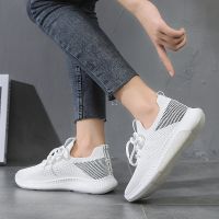 Tennis Shoes Women Sneakers Breathable Mesh Sport Shoes Outdoor Lace-up Anti-slip Gym Shoes Ladies Trainers Jogging Shoes Women