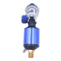 WDGOOD น้ำและน้ำมันแยก1/4นิ้ว Air Regulator สำหรับน้ำตัวดักกรองสีดำ