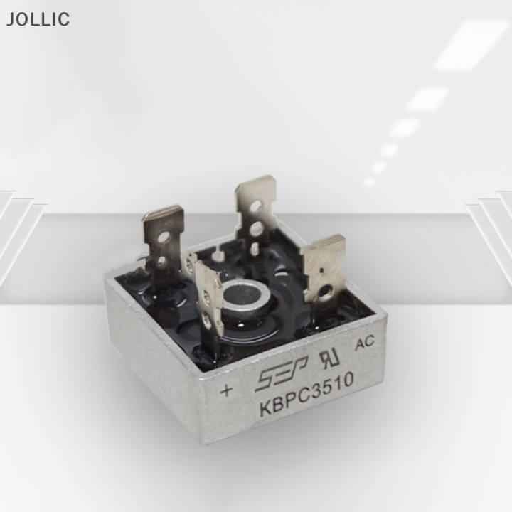 JOLLIC 2PCS KBPC 3510 Silicon Bridge Rectifier Single Phase Bridge