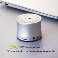 EWA A109 TWS ลำโพงบลูทูธลำโพงเพลงพกพาโลหะพร้อม AUX-IN,ไมโคร SD,ไมโครโฟน,แฮนด์ฟรีสำหรับกล่องเสียงที่บ้าน