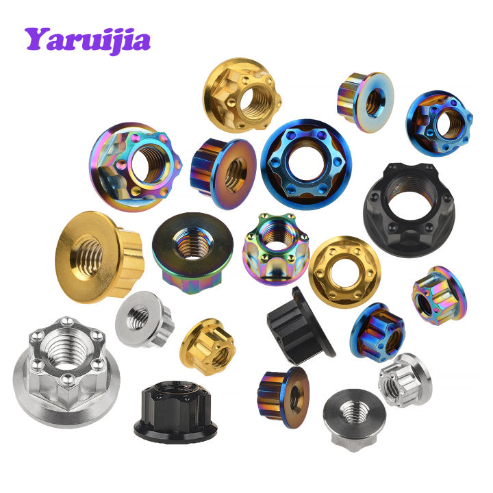 yaruijia-น๊อตไทเทเนียม-m6m8m10m12x1-25m14x1-5m16x1-5น๊อตหน้าแปลน-torx