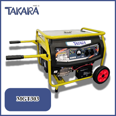 TAKARA รุ่น MGT303 TMV6500 เครื่องปั่นไฟ เครื่องกำเนิดไฟฟ้า เครื่องผลิตไฟฟ้า GEN 5500W / 5.5KW (มีล้อ)