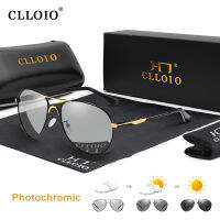 CLLOIO 2022ใหม่ Photochromic แว่นตากันแดด Polarized Men Pilot Vintage Sun แว่นตาผู้หญิงขับรถแว่นตาแว่นตา UV400 Gafas De Sol