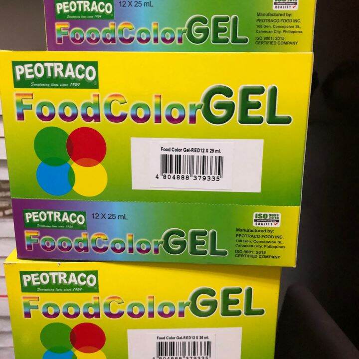 Peotraco food color gel 25ml Lazada PH