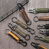 [HOT JJOZZZCXQDOU 575] แคมป์ปิ้ง Carabiner EDC เครื่องมือทหาร Paracord Cord Rope Emergency Knot พวงกุญแจกลางแจ้งที่เปิดขวด Survival Kit Key Chain Ring