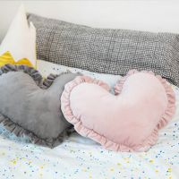 Baby Sleeping Cushion Bedroom Toys Photography Props Children Plush Toy Lovely Princess Cartoon Heart-shaped Pillow Pillows  Bolsters