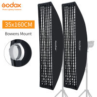 Godox 2Pcs 35x160cm 14inch*63inch Strip Honeycomb Grid Softbox with Bowens Mount for Photography Studio Flash DE300 DE400 SK300 SK400