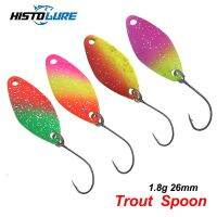 HISTOLURE 1pcs 1.8g 26mm micro colorful spoons trout spoon lures fishing spoon baits metal spinner bait two-side colorLures Baits