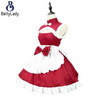 100% Polyester Christmas Chinese Style Maid Costume Cosplay Costume【fast】