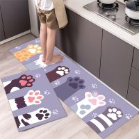 พรมปูพื้นในห้องครัว Door Mat with Non-Slip พรมตกแต่งบ้าน พรมตกแต่งห้อง พรมเช็ดเท้า พรมเมมโมรี่โฟม นิ่มซับน้ำได้ดี แห้งเร็ว พรมหน้าห้องน้ำ ห้องครัว ห้องนอนกันลื่น พรมเช็ดเท้ากันลื่นอย่างดี Indoor Doormat มี 2 ขนาด