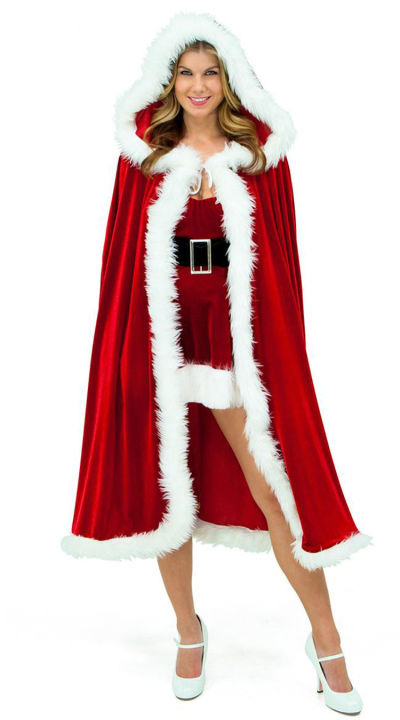cod-เสื้อคลุมคริสต์มาสเสื้อคลุมคลุมด้วยผ้าสำหรับเด็กชุดซานตาคลอสเครื่องแต่งกายคอสเพลย์ปาร์ตี้