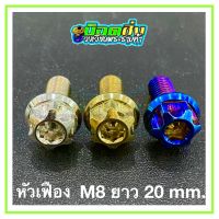 น็อตสแตนเลส หัวเฟือง ขนาดเกลียว m8 ยาว 20 mm.