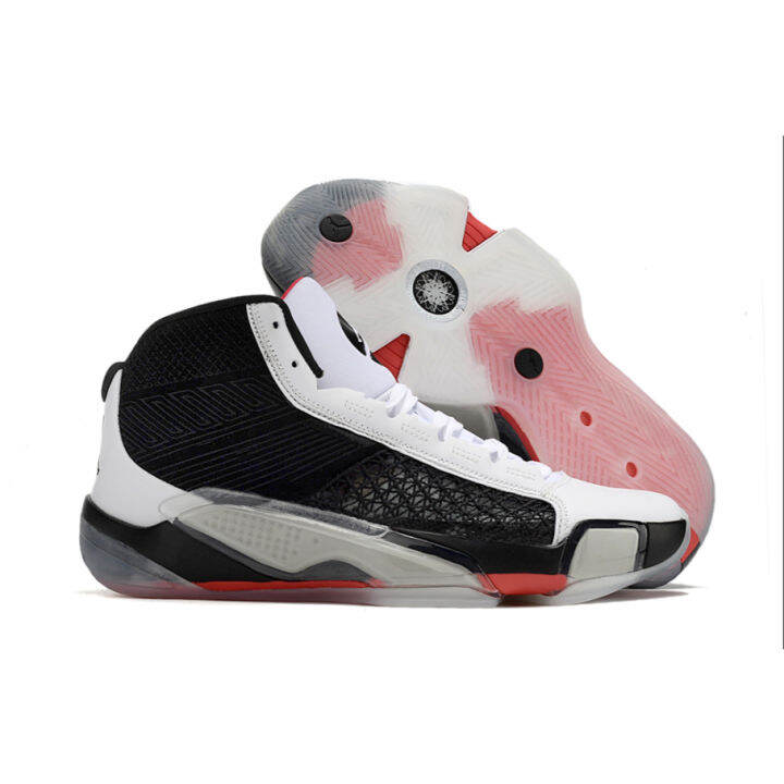 Original Best Quality】 Jorda Retro 38 White Black Men's Basketball Shoes |  Lazada