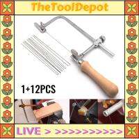 TheToolDepot Toolstar เลื่อยขนาดเล็กพร้อมใบเลื่อย12ชิ้นสำหรับทำเครื่องประดับไม้พลาสติก