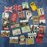 ▤﹍✽ 24 Pcs fridge magnets set London scenery home deco tourism souvenir magnet for refrigerators magnet magnetic sticker paste arts