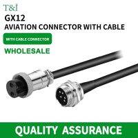 GX12 2/3/4/5/6/7/8/9/10Pin Male Female Air Aviation Connector Power Cable Wire Line Socket with 1m Cable