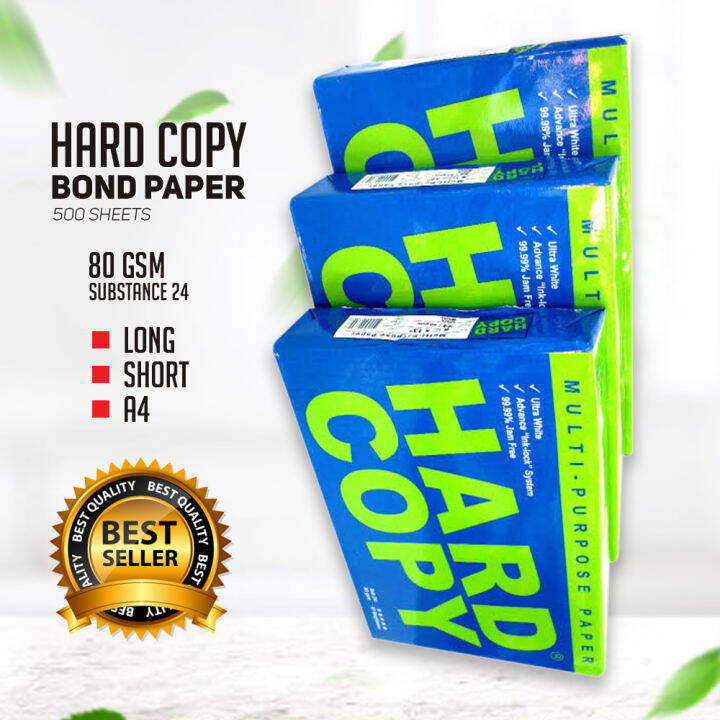 【PrinTEE】Hard Copy Bond Paper / Ultra White Paper / Inkjet Paper for School and Office Use 80GSM