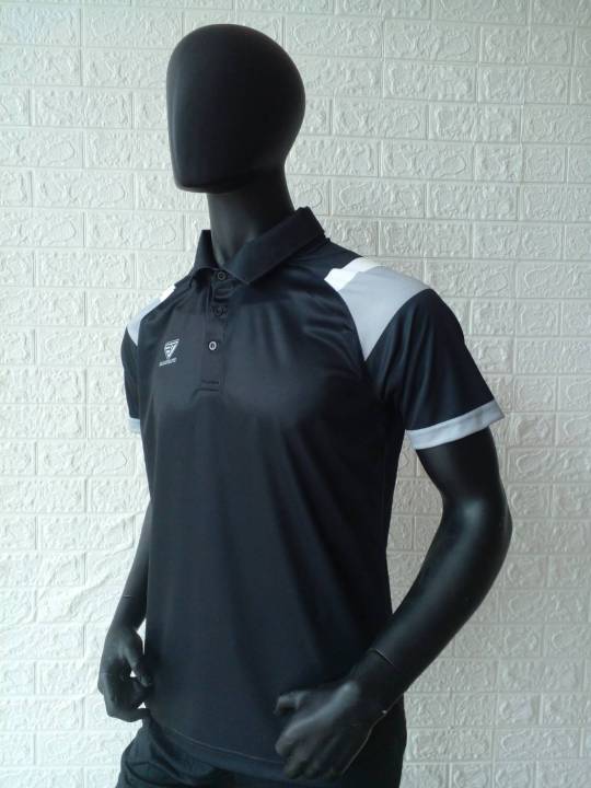 เสื้อ-polo-ballthaifc-bt005-สีดำ-bk-ผ้าไมโครโพลีเอสเตอร์