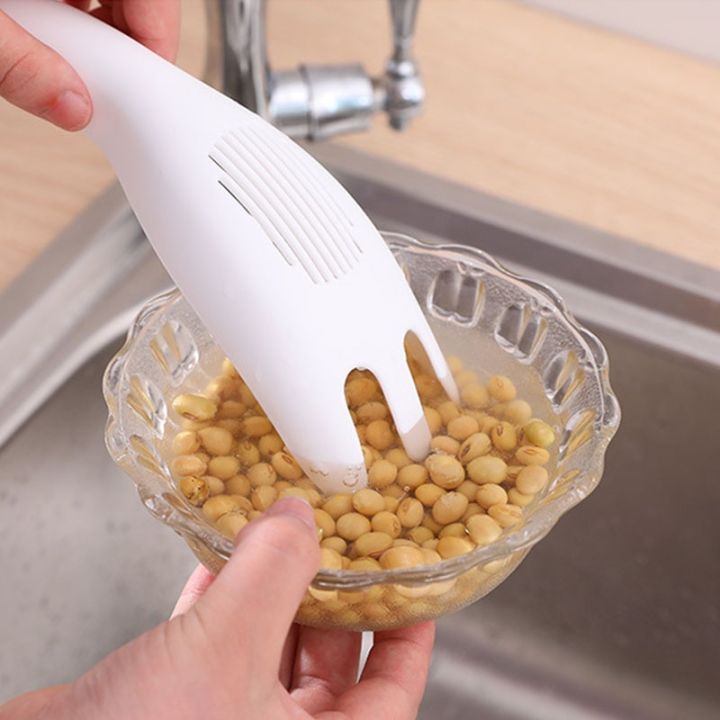 ๑-1pc-rice-sieve-spoon-kitchen-drain-colander-with-handles-rice-bowl-strainer-white-rice-washing-tools-sink-drain-household-tools