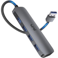 ฮับ USB 3.0 uni 4 พอร์ต แบบบางพิเศษ สําหรับแล็ปท็อป