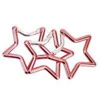 5pcs 6.6cm Climbing Five-pointed Star Heteromorphism Mountaineering for Men (Random Color)