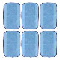 6 Pcs สำหรับ IRobot 380T 320 4200 5200C เครื่องดูดฝุ่น Mop ผ้าล้างทำความสะอาดได้ Reusable Fine Fiber Cleaner Mop Pad