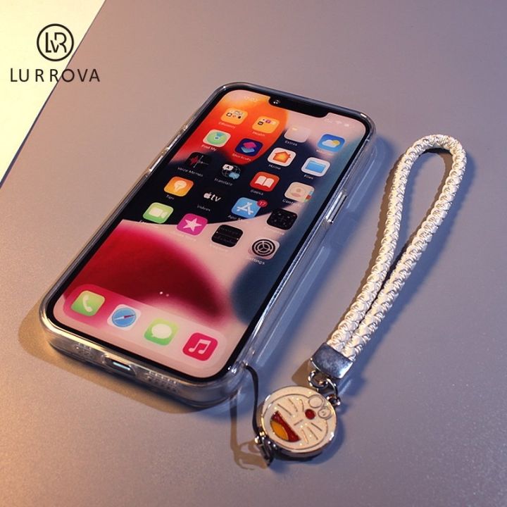 เคสโทรศัพท์สำหรับไอโฟน-iphone-14pro-max-14pro-14-max-14-13pro-max-13-pro-13-12pro-max-12-11pro-max-xr-xs-max-7-7plus-8-8plus-เคสโทรศัพท์ซิลิโคนลายการ์ตูนโดราเอมอนน่ารักพร้อมสายคล้องโดราเอมอน