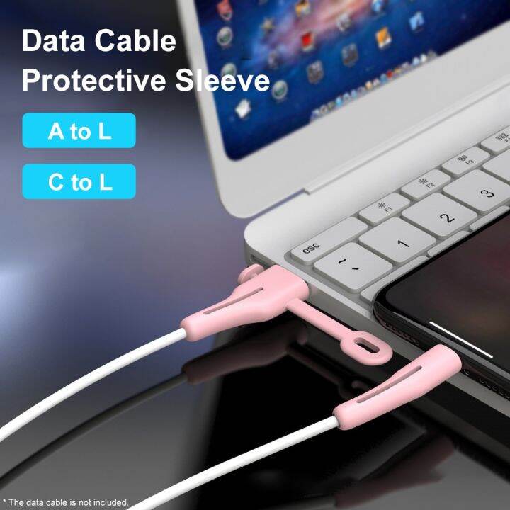 ซิลิโคนแบบพกพาatol-ctol-usbสายชาร์จสายไฟฝาครอบป้องกันสำหรับiphone-atolที่เก็บสายไฟชุดatol-ctolซิลิโคนanti-breaking-lightningสายชาร์จprotectorสายชาร์จกัดwinder