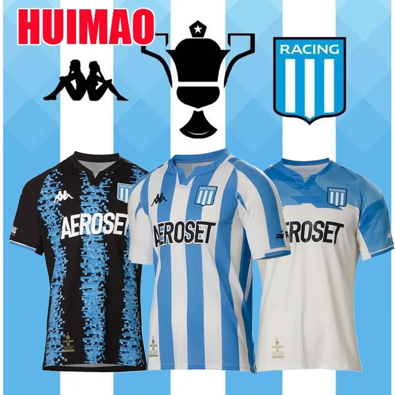 High quality 【HUIMAO】Top Quality 22-23 Racing Club de Avellaneda Home and  Away Soccer Jersey Crew Neck Short Football Shirt 