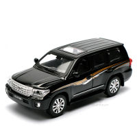 132 D Iecast ล้อแม็กรถยนต์รุ่น Toyota Land Cruiser รถออฟโรด SUV 4ประตูเปิดด้วยแสงโลหะยานพาหนะของเล่นสำหรับเด็ก