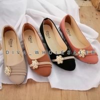 1 Pair Synthetic Leather Snowflake Flat Shoes for Women