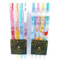 ปากกา Disney Princess Semi Gel Pen ปากกากึ่งเจล แพ็ค 4 ด้าม/แพ็ค ปากกาเจล เครื่องเขียน