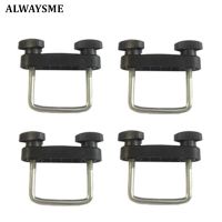 ALWAYSME ตะกร้าโครงเหล็กบรรทุกของบนหลังคารถ U-Bolt Clamps ชุดติดตั้งสำหรับรถยนต์ SUV RV แคมเปอร์