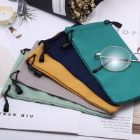 3Pcs Glasses Bag Mobile Phone Storage Bags Microfiber Eyeglasses Sunglasses Bag lanyard Water proof Cloth Jewelry Bag