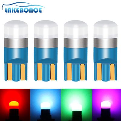 【CW】4PCS T10 W5W LED Car Clearance Lights 168 194 White Reading Bulbs Blue Red Green Auto Dome Light Trunk Lamp 3030 Chip 360 Degree