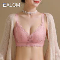 EALOM Push Up เสื้อสำหรับผู้หญิงไม่มีลวดลูกไม้สาวชุดชั้นใน3/4บางถ้วยชุดชั้นในสบายระบายอากาศ