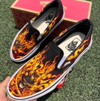 ?รองเท้าVANS_SLIP ON FIRE METALLICA☑️งานแท้100% มีรับประกัน88ปี พร้อมกล่อง รองเท้าผ้าใบ รองเท้าวิ่ง รองเท้าแฟชั่น รองเท้าลำลอง