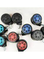 5 Pcs/Lot 60mm Furniture Office Chair Caster Large Color Casters Car Wheel Style