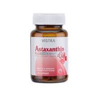 สินค้าใหม่ ส่งฟรี Vistra Astaxanthin 4mg. 30 แคปซูล ลดเลือนริ้วรอยและคงความอ่อนเยาว์ ปกป้องอนุมูลอิสระที่เกิดจากรังสี UV [ FREE Delivery ]