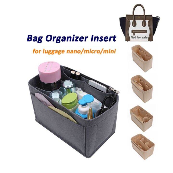 [Felt·Bag in bag]Bag Insert for luggage nano/micro/mini Bag Organizer Lazada PH