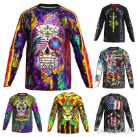 【hot】❉  New Design Man Cycling Shirt MTB Downhill Wear Clothing  FOR Mountain Road Tight TOPS BIKE Jersey Bmx