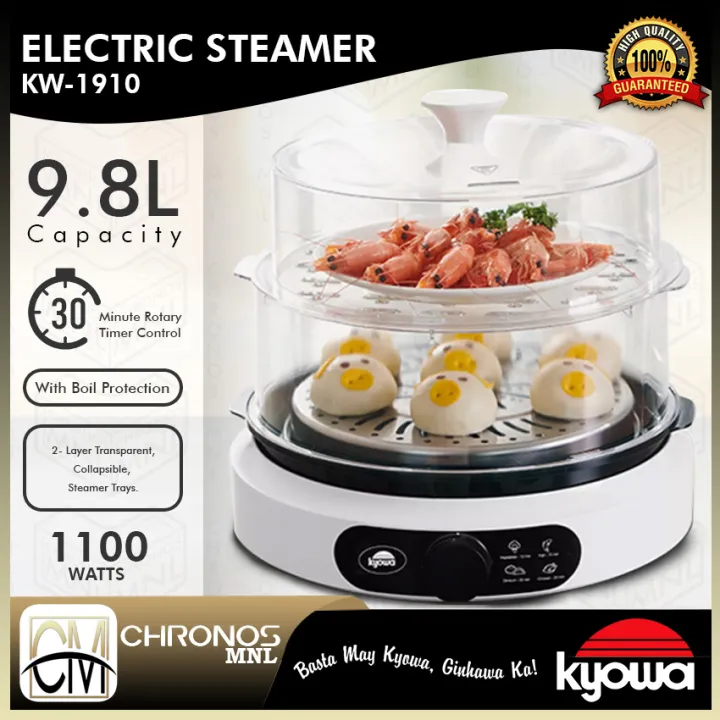 Chronos KYOWA Electric Food Steamer 9.8 Liters Capacity (KW1910