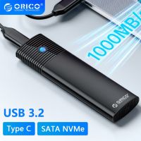 ORICO Dual Protocคอล M.2เคส SSD กล่องเอ็กเทอนอล  NGFF NVMe USB 3.2 Type C ฮาร์ดไดรฟ์ฝาครอบดิสก์10Gbps HD กล่องเก็บของ House