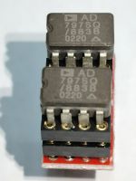 Single OP-AMP ออปแอมป์ AD797SQ/883B ตัวถังเซรามิค ผลิตที่๊USA (ขายเป็นเซ็ต ออปแอมป์2ตัว+ตัวแปลง Single เป็น Dual) ของแท้