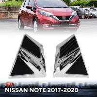 ครอบแก้มข้างประตู ครอบแก้มข้าง รุ่น นิสสัน โน๊ต NISSAN NOTE ปี 2017 - 2020 สีดำ ขอบโครเมี่ยม 2 ชิ้น